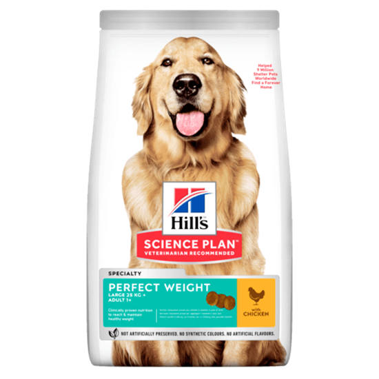 Hills Science Plan Perfect Weight Large Breed Adult Trockenfutter Hund mit Huhn_0