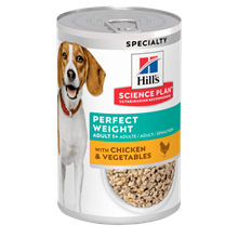 Hills Science Plan Perfect Weight Adult Nassfutter Hund mit Huhn & Gemüse_0