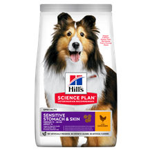 Hills Science Plan Sensitive Stomach & Skin Medium Adult Trockenfutter Hund_0