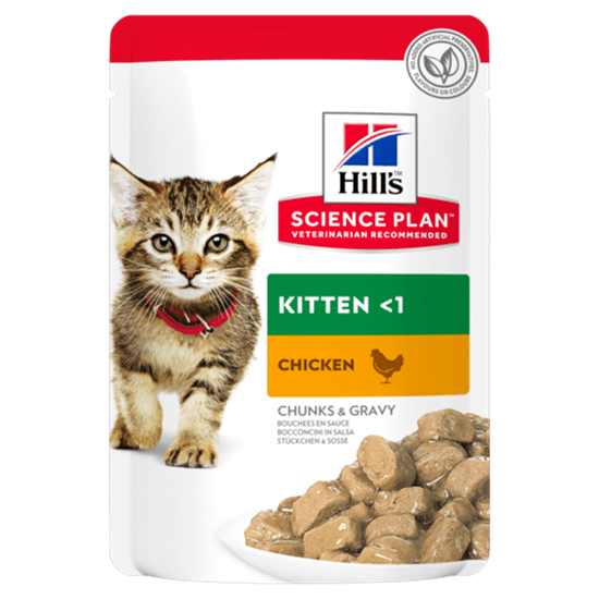 Hills Science Plan Nassfutter Kitten mit Huhn - Frischebeutel_0