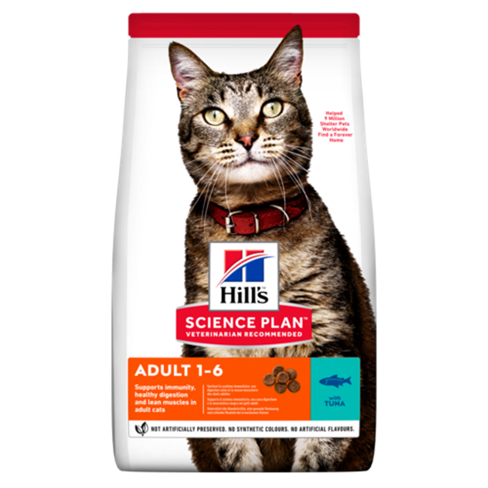 Hills Science Plan Adult Trockenfutter Katze mit Thunfisch _0