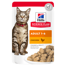 Hills Science Plan Adult Nassfutter Katze mit Huhn - Frischebeutel_2147483647