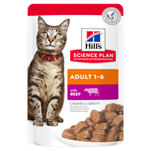 Hills Science Plan Adult Nassfutter Katze mit Rind - Frischebeutel_2147483647