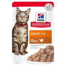 Hills Science Plan Adult Nassfutter Katze mit Truthahn - Frischebeutel_0