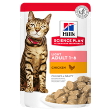 Hills Science Plan Light Adult Nassfutter Katze mit Huhn - Frischebeutel_2147483647