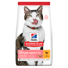 Hills Science Plan Light Mature Adult 7+ Trockenfutter Katze mit Huhn_2147483647