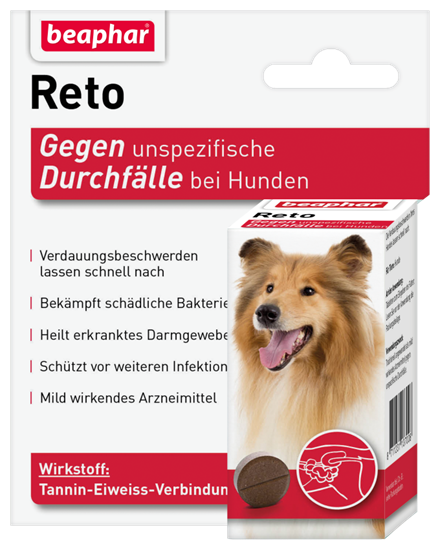 Reto 0,5 g Durchfalltabletten zum Eingeben für Hunde_0