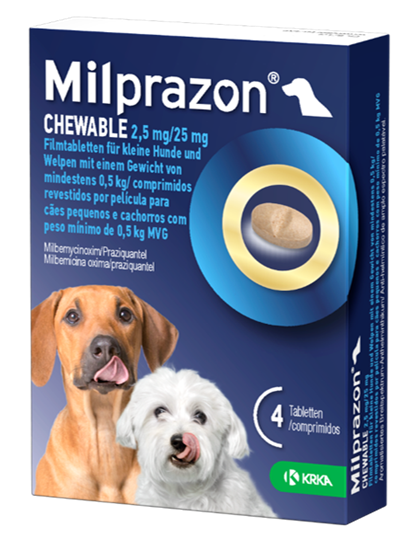 Milprazon Chewable kl. Hund 2,5 mg/25 mg_2147483647