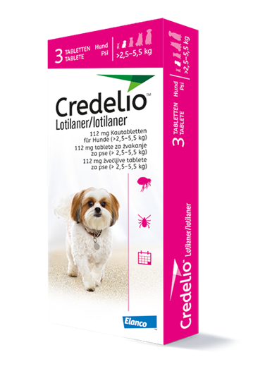 Credelio® 112,5 mg für Hunde (>2,5-5,5 kg)_2147483647