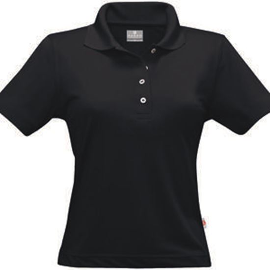 Damen Coolmax Polo Schwarz_2147483647