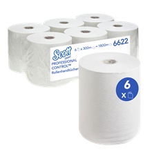 Scott® Control™ Handtücher - 6 Rollen weiß 300 m x 19,8 cm_2147483647