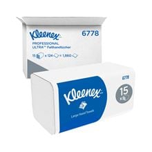 Kleenex® Falthandtücher - weiß groß 31,8 cm x 21,5 xm_2147483647