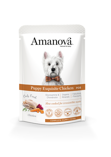 Amanova Nassfutterbeutel für Hunde P08 Puppy Exquisite Hühnchen_2147483647