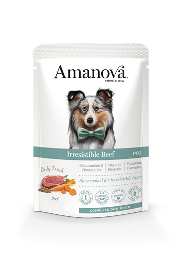 Amanova Nassfutterbeutel für Hunde P02 Irresistible Rind_0