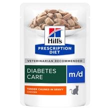 Hills Prescription Diet m/d Nassfutter Frischebeutel Katze mit Huhn_0