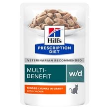 Hills Prescription Diet w/d Multi-Benefit Nassfutter Frischebeutel Katze mit Huhn_0