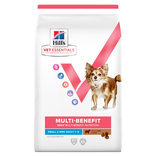 Hills Vet Essentials Multi-Benefit Adult Small & Mini Trockenfutter Hund mit Lamm und Reis_0