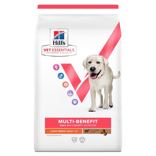 Hills Vet Essentials Multi-Benefit Adult Large Breed Trockenfutter Hund mit Lamm und Reis_0