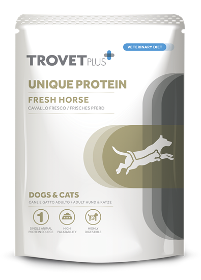 Trovet Plus Nassfutterbeutel für Hunde und Katzen Unique Protein Frisches Pferd_2147483647