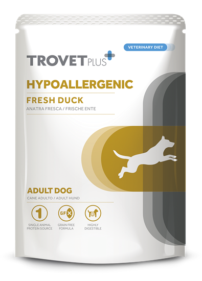 Trovet Plus Nassfutterbeutel für Hunde Hypoallergenic Frische Ente_0