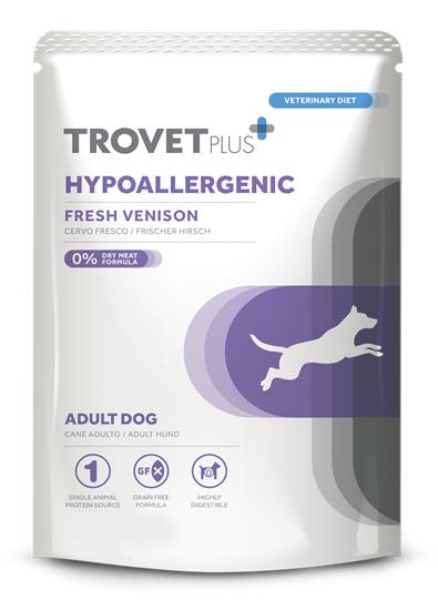 Trovet Plus Nassfutterbeutel für Hunde Hypoallergenic Frischer Hirsch_0