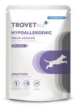 Trovet Plus Nassfutterbeutel für Hunde Hypoallergenic Frischer Hirsch_0