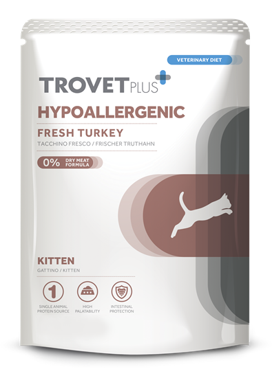 Trovet Plus Nassfutterbeutel Kitten Hypoallergenic frischer Truthahn_0