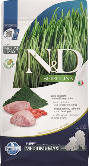 Farmina N&D Spirulina Lamm Puppy Medium & Maxi Trockenfutter Hund_2147483647