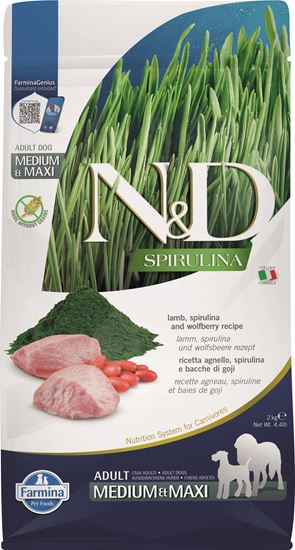 Farmina N&D Spirulina Lamm Adult Medium & Maxi Trockenfutter Hund_2147483647