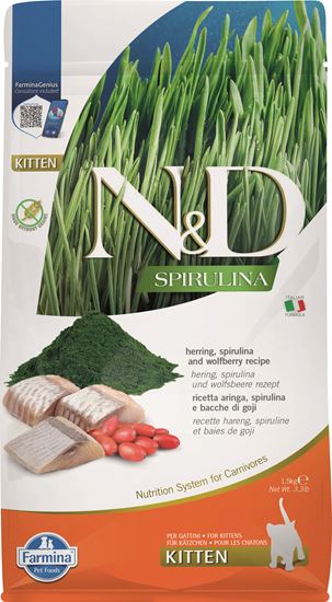 Farmina N&D Spirulina Hering Kitten Trockenfutter Katze_2147483647