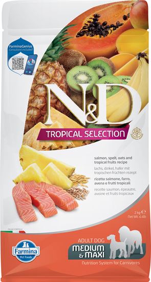 Farmina N&D Tropical Selection Lachs Adult Medi & Maxi Trockenfutter Hund_2147483647