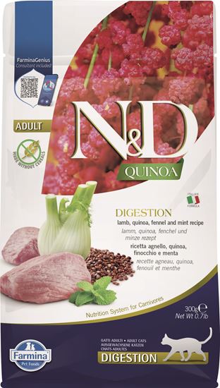 Farmina N&D Quinoa Digestion Lamm Adult Trockenfutter Katze_2147483647