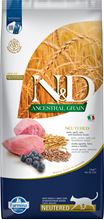 Farmina N&D Ancestral Grain Lamm, Dinkel, Hafer & Heidelbeere Neutered Adult Trockenfutter Katze_2147483647