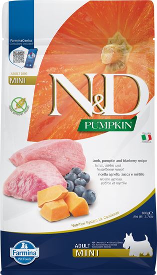 Farmina N&D Pumpkin Lamm & Heidelbeere Adult Mini Trockenfutter Hund_2147483647