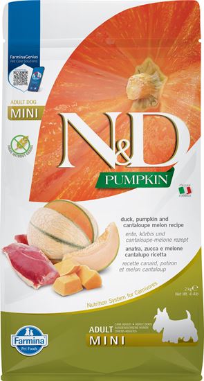 Farmina N&D Pumpkin Ente & Cantaloupe Adult Mini Trockenfutter Hund_0