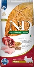 Farmina N&D Ancestral Grain Huhn, Dinkel, Hafer & Granatapfel Adult Mini Trockenfutter Hund_2147483647