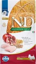 Farmina N&D Ancestral Grain Huhn, Dinkel, Hafer & Granatapfel Adult Mini Trockenfutter Hund_2147483647