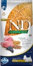 Farmina N&D Ancestral Grain Lamm, Dinkel, Hafer & Heidelbeere Adult Mini Trockenfutter Hund_2147483647