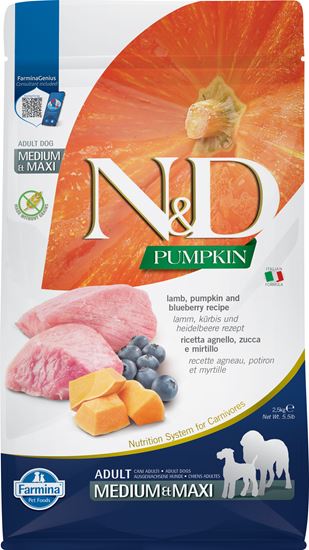 Farmina N&D Pumpkin Lamm & Heidelbeere Adult Medium & Maxi Trockenfutter Hund_2147483647