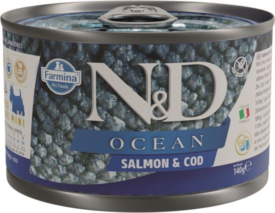 Farmina N&D Ocean Lachs & Kabeljau Adult Mini Nassfutter Hund_0