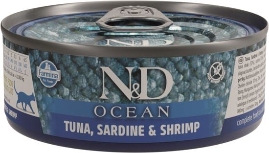 Farmina N&D Ocean Thunfisch, Sardine & Garnele Adult Nassfutter Katze_2147483647