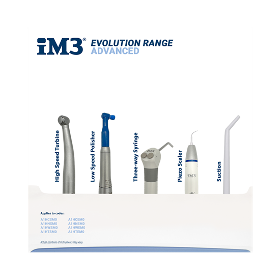 iM3 Advanced mit Wandarm, HS, 4:1, Spülspritze, Absaugung & Satelec Scaler_0