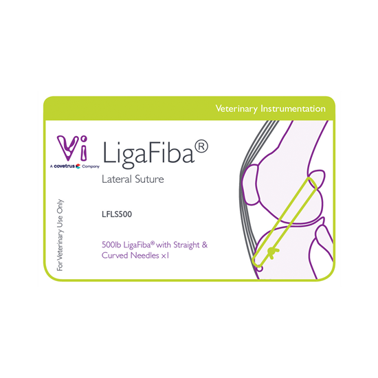 Vi LigaFiba® Lateraler Fadenzügel, gerade und gebogene Nadel ohne Crimp und Knopf_1