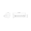 Vi selbstschn. Corticalisschraube 2,7, Hex-Kopf_15