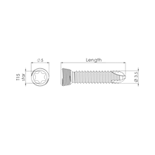 Vi Lockingschraube 3,5/34mm, Hex-Kopf_1