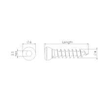 Vi Cancellous Schraube 4,0/22mm_1