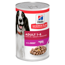 Hills Science Plan Adult Nassfutter Hund mit Rind_1