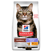 Hills Science Plan Adult Hairball & Perfect Coat Trockenfutter Katze mit Huhn_0