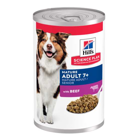 Hills Science Plan Mature Adult 7+ Nassfutter Hund mit Rind_0