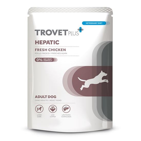 Trovet Plus Nassfutterbeutel für Hunde Hepatic Frisches Hühnchen_1